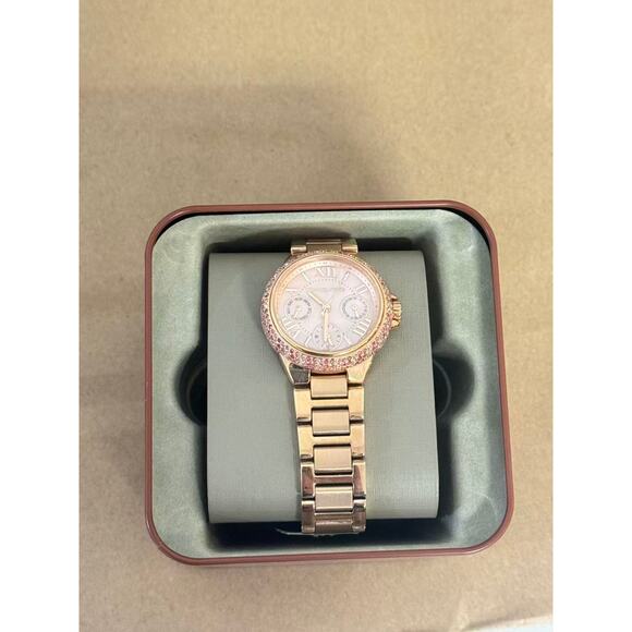 Michael Kors MK7273 Mini Multifunction Rose Gold Tone Stainless Steel Watch - Picture 1 of 5